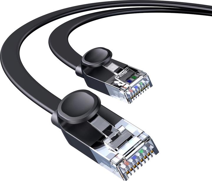 Immagine prodotto Baseus Alta velocità Sei tipi di cavo di rete RJ45 Gigabit (cavo piatto)15m Nero (UTP, CAT6, 15 m)