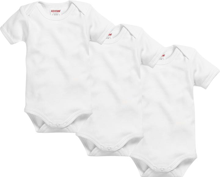 Playshoes Kurzarm-Wickelbody 3er Set uni Gr. 86/92 (92)