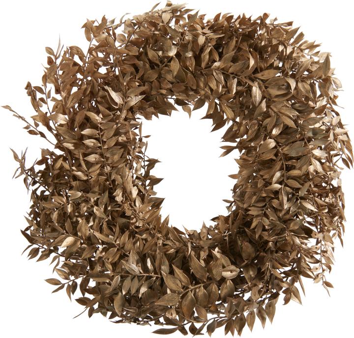 Image du produit Othmar Couronne de ruscus séché "Gold Wash", Ø env. 30 cm