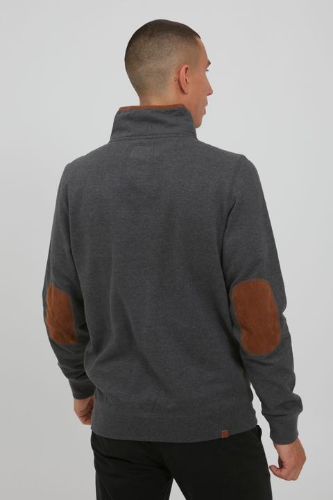 Actual product image Blend Achlias Men's Sweatshirt Sweat Shirt Jumper With High-Neck Buttons And Pockets (XXL)