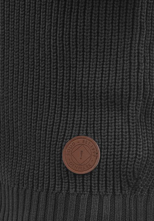 Actual product image Solid Xenox Men's Jumper Chunky Knit Pullover Troyer Made Of 100% Cotton (XL)