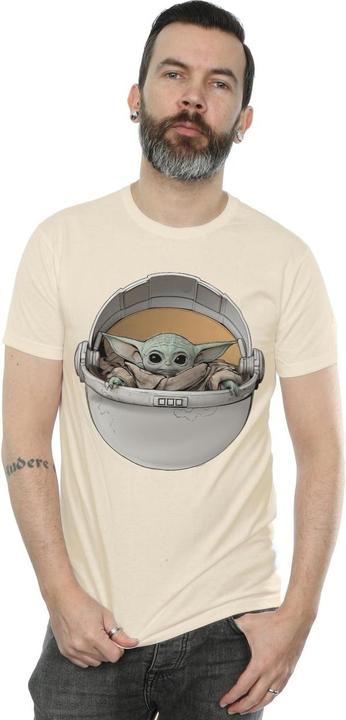 Actual product image Star Wars Mens The Mandalorian The Child Basket T-Shirt (S)