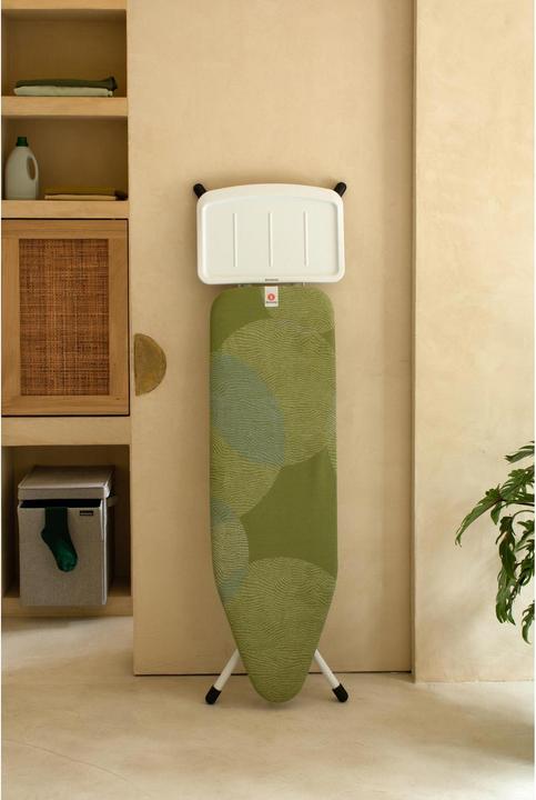 Actual product image Brabantia Ironing board with steam station shelf Calm Rustle 124 x 38 cm (124 x 38 cm)