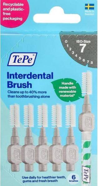 Produktbild TePe Interdentalbürste 1.3mm grau (6 x, 1.30 mm)