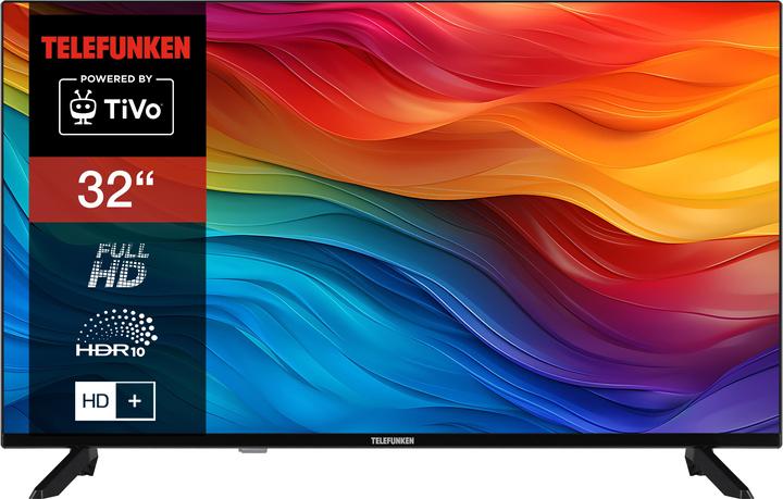 Produktbild Telefunken D32F751X7CW 32 Zoll Fernseher Smart TV (Full HD, HDR, Triple-Tuner, 6 Monate HD+ inkl.) (32", LED, Full HD, 2024)