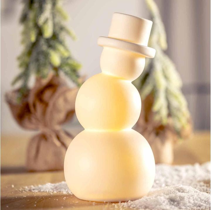 Immagine prodotto Leonardo Figura natalizia del pupazzo di neve Pablo 14 cm, bianco