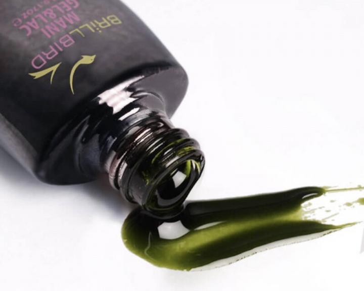 BrillBird Tiffany Gel&Lac T4 - Grün 5ml (Grün, UV-Gel Lack)