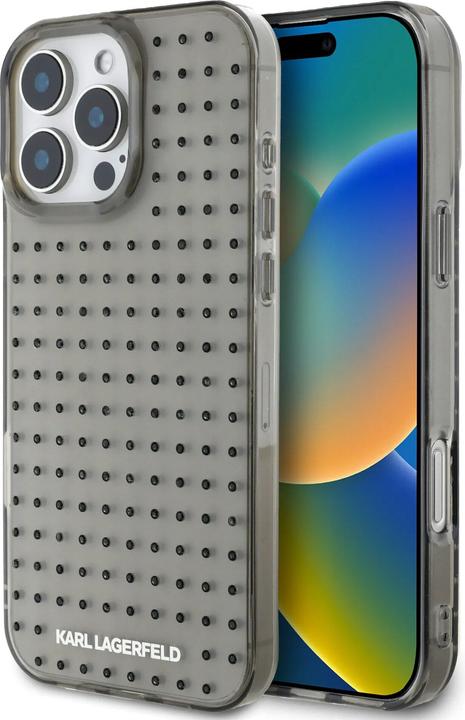 Produktbild Karl Lagerfeld IML Transparent Hard Case with Allover Studs - iPhone 16 Pro Max (Apple iPhone 16 Pro Max)