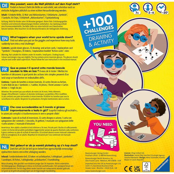 Image du produit Ravensburger Le jeu du défi #UpsideDownChallenge (Allemand, Français, Italien, Anglais, Néerlandais)