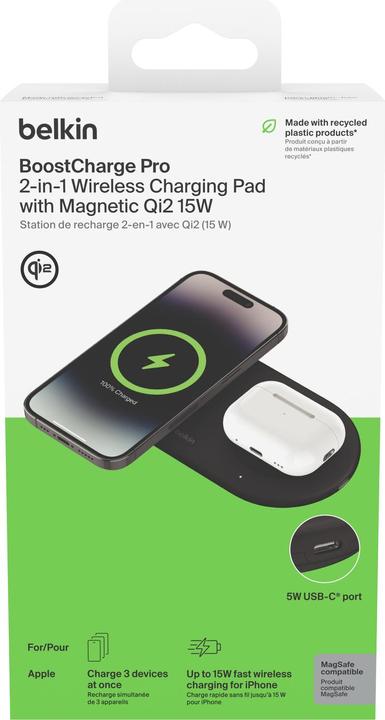 Actual product image Belkin Boost Charge Pro 2-in-1 (15 W)