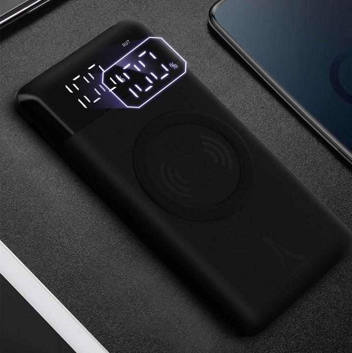 Immagine prodotto Akashi ALTPB8000WIRL 2x USB + porta USB-C e caricatore QI (10000 mAh)