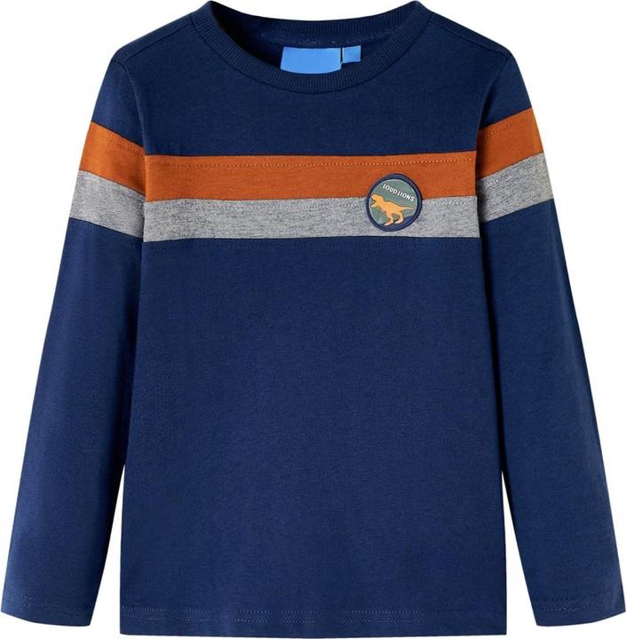Produktbild VidaXL Kinder-Langarmshirt Marineblau 104,Material: 100 (104)