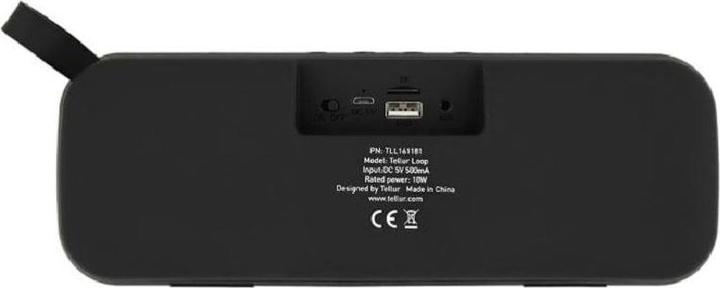 Actual product image Tellur Bluetooth Speaker Loop 10W black (5 h, Rechargeable battery operated)