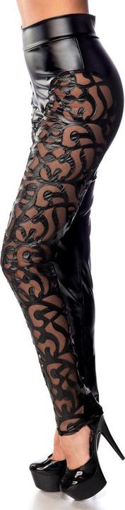 Actual product image Saresia Semi-sheer leggings with a floral pattern (S)