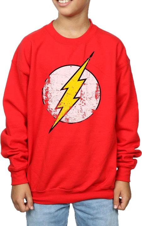 Actual product image The Flash Boys Distressed Logo Cotton Sweatshirt (128)