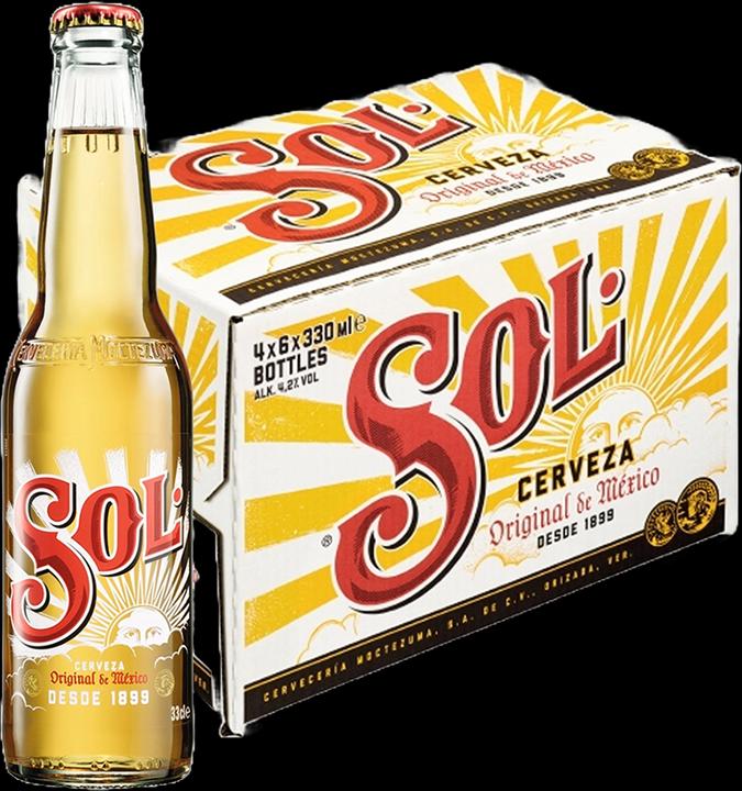 Actual product image Sol 33 cl 4.5% disposable 24 pack (24 x 33 cl)