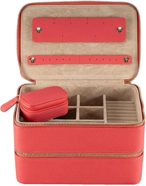 Image du produit Windrose 803974.01 - Etui à bijoux L avec fermeture éclair Aurora corail