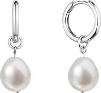 Actual product image Evolution Group Silver earrings 2 in 1 with real pearls Baroque 21106.1