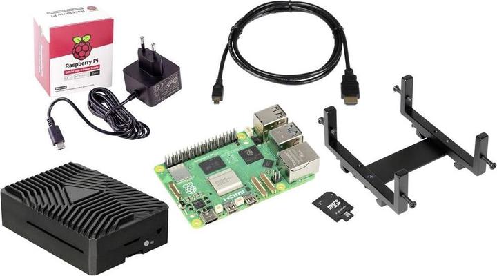 Actual product image Joy-it Embedded DIN-RAIL - VESA Pi5 Kit Raspberry Pi® 5 B 8 GB 4 x 2.4 GHz incl.