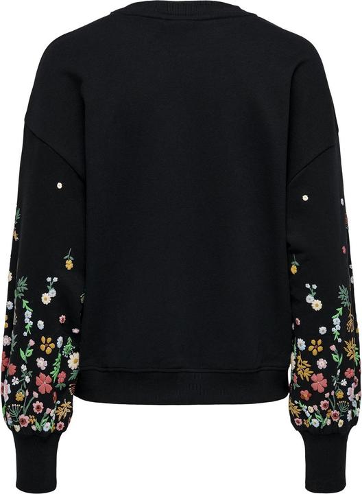 Image du produit Only Coupe normale Col rond Manches côtelées Épaule basse Sweat-shirt (S)