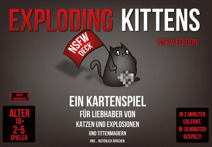 Actual product image Asmodée Exploding Kittens NSFW Edition (German)