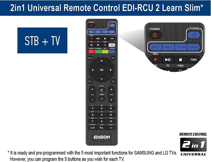 Image du produit Edision Piccollo S2+T2C (6 Go, DVB-S2, DVB-T2, DVB-C, Arbre CI)