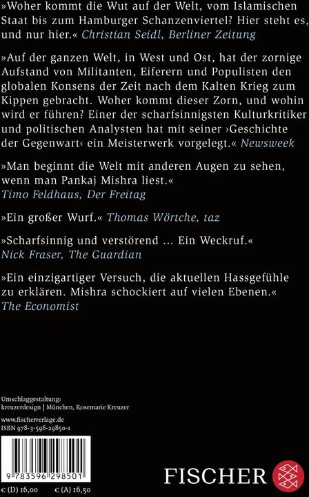 Produktbild Das Zeitalter des Zorns (Deutsch, Pankaj Mishra, 2024)