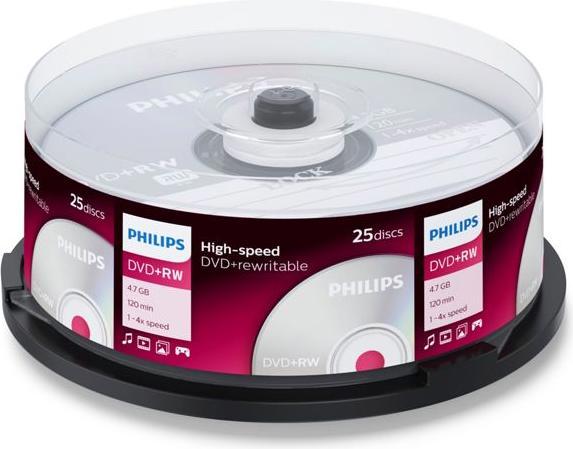 Actual product image Philips DVD+RW 4.7 GB (25 x)