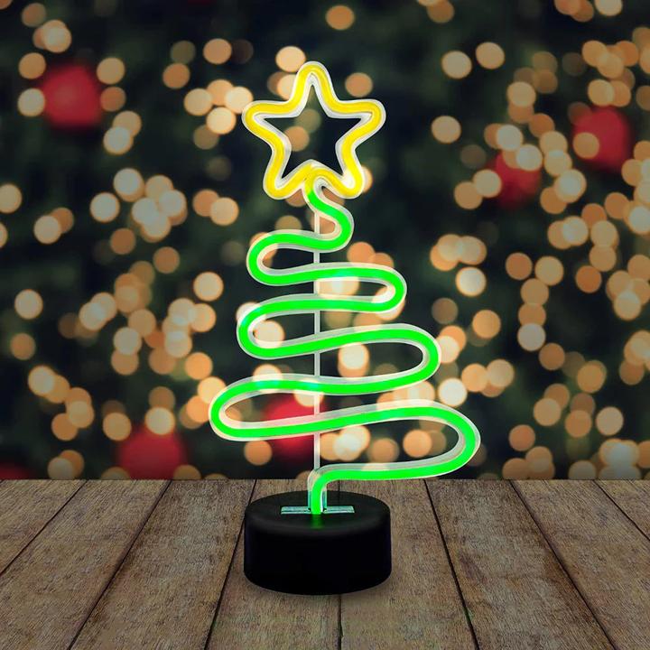 Actual product image Gift Republic Festive neon Christmas tree - Christmas lights
