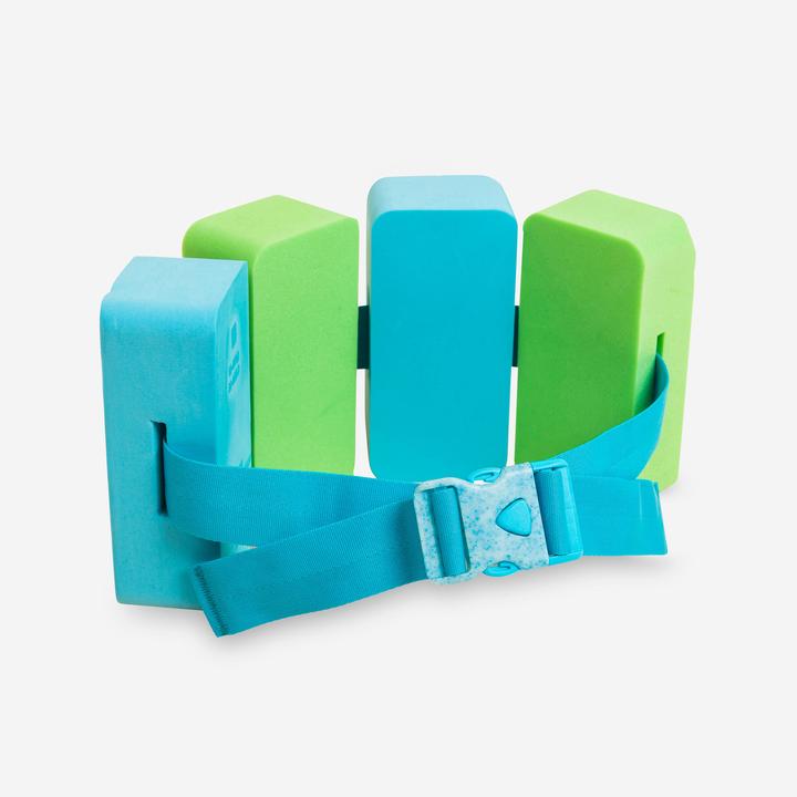 Immagine prodotto Nabaiji Cintura da nuoto 15-60 kg con galleggianti in schiuma verde blu