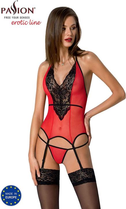 Image du produit Passion Peonia Corset Erotic Line Rojo L/Xl (XL)