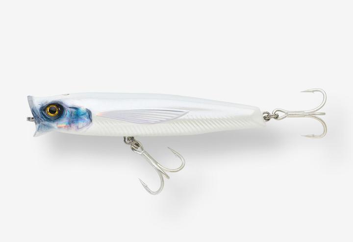 Immagine prodotto Caperlan Oberflächenköder Popper Exofly Pop 12 cm weiss Meeresangeln (12 cm)