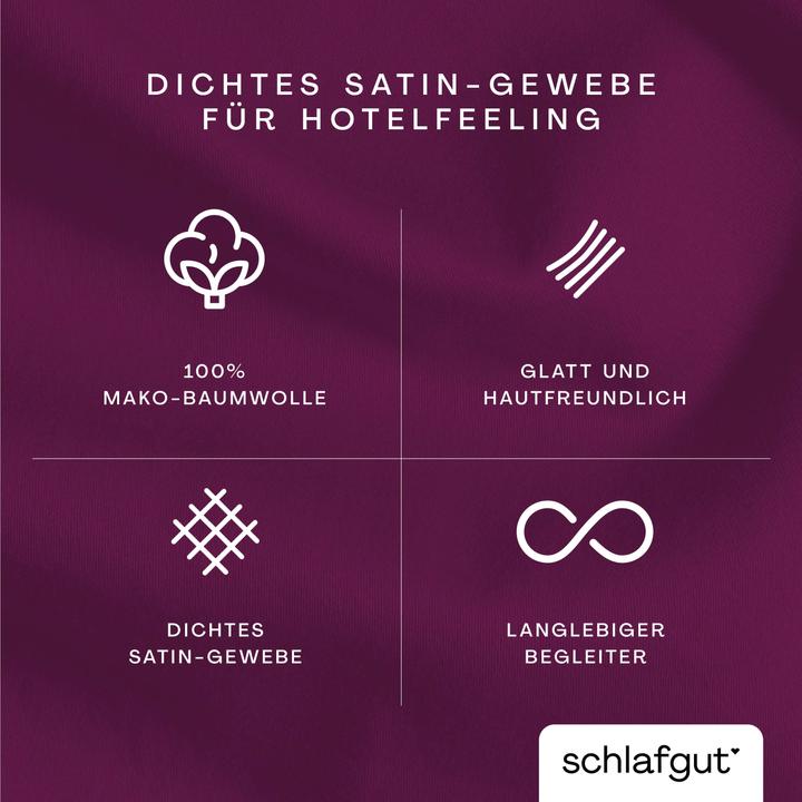 Actual product image schlafgut Woven Satin (Duvet cover, 80 x 80 cm)