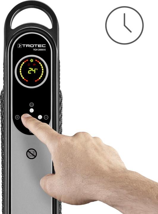 Actual product image Trotec 2 in 1 heater TCH 2050 E, Name: TCH 2050 E electric heater, Dimensions (mm): 660 x 640 x 260 (2000 W)