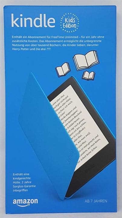 Actual product image Amazon Kindle Kids Edition 2019 (6", 8 GB, Black, Blue)
