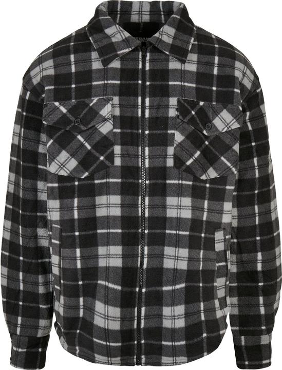 Urban Classics Plaid Teddy Lined Shirt Jacket