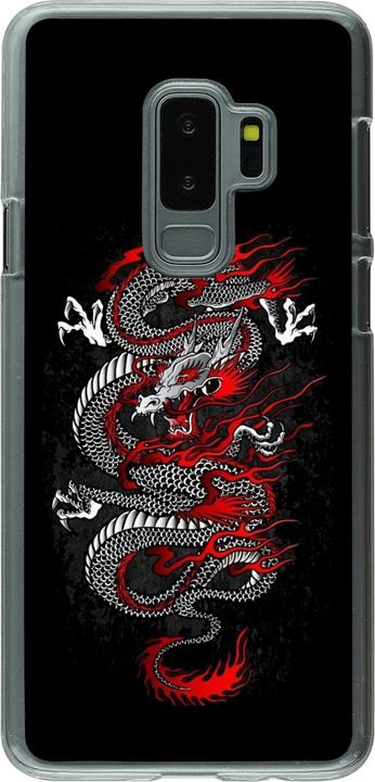 Produktbild PhoneLook Hülle transparent Japanese style Dragon Tattoo Red Black (Samsung Galaxy S9+)