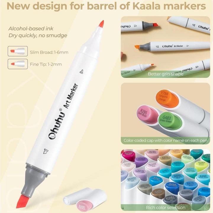 Actual product image Ohuhu Kaala (Multicoloured, 60 x)