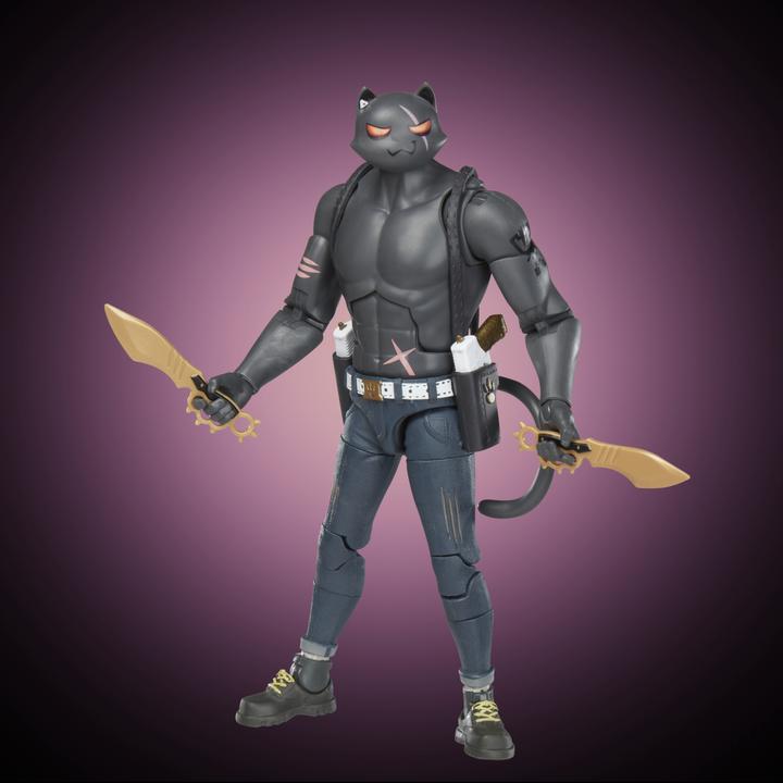 Produktbild Fortnite Hasbro Victory Royale Series Meowscles (Shadow), 15 cm grosse Action-Figur mit Accessoires