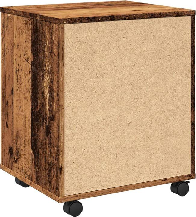 Actual product image VidaXL Rollcontainer Rollschrank Bürocontainer Büroschrank Schrank Altholz-Optik (45 x 38 x 54 cm)