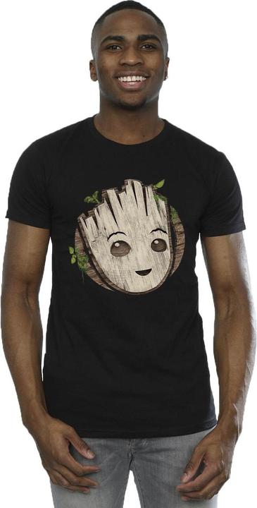 Produktbild I Am Groot Wooden Head TShirt (M)