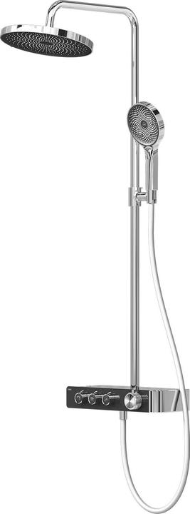 Image du produit Emke Système de douche avec thermostat chromé Kit de douche complet Douche à effet pluie avec