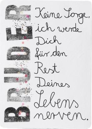 Produktbild Good Old Friends Family Postcards "Bruder" von
