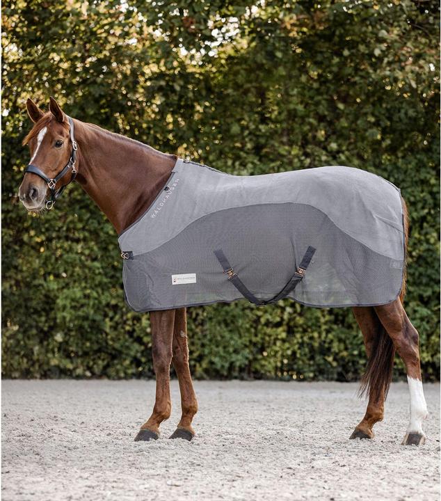 Waldhausen Fleece-Fliegendecke Comfort für Pferde Grau 165 cm (165 cm)