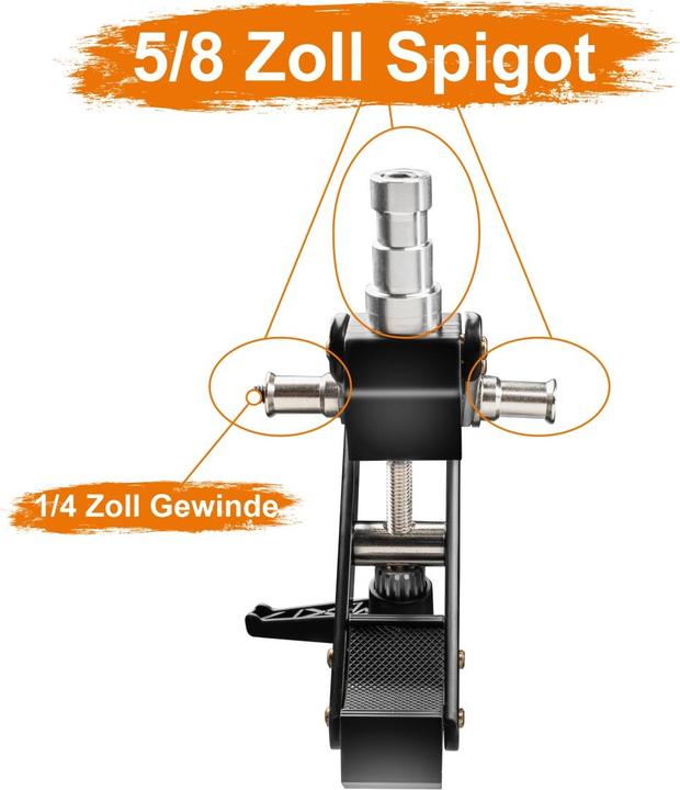 Produktbild Walimex Premium Klemme mit Dualspigot (Weiteres Zubehör)