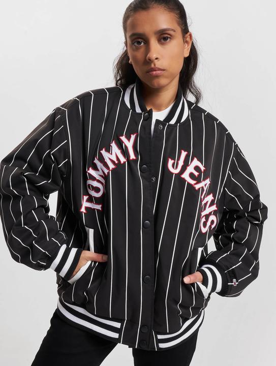 Produktbild Tommy Hilfiger Tommy Jeans Pinstripe Letterman Bomberjacke - 88915 (L)