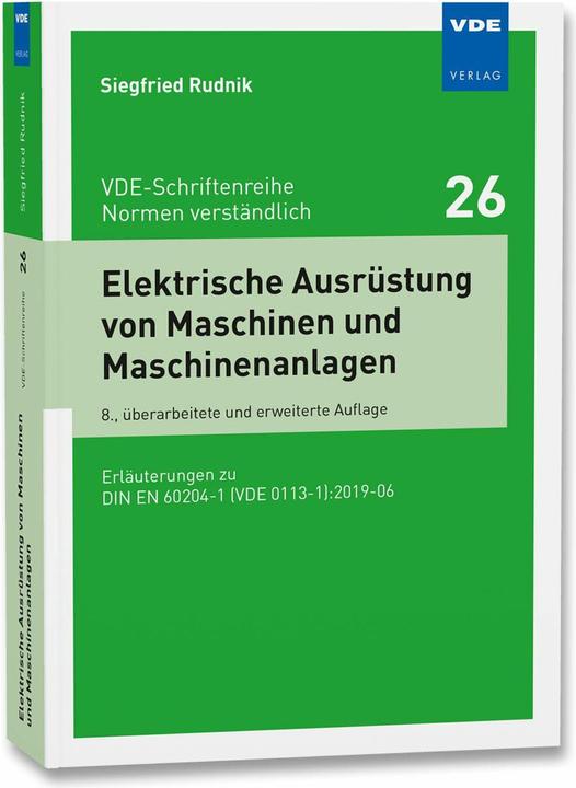 Energy Label Elektrische Ausrüstung von Maschinen und Maschinenanlagen (German, Siegfried Rudnik, 2021)