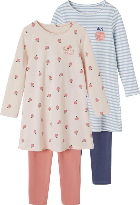 Immagine prodotto Vertbaudet 2er-Pack Mädchen Nachthemden & Leggings BASICS OEKO-TEX® (98)