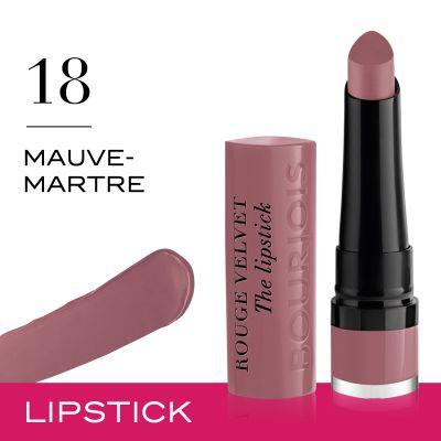 Actual product image Bourjois Rouge Velvet The Lipstick (18 Mauve-Martre)