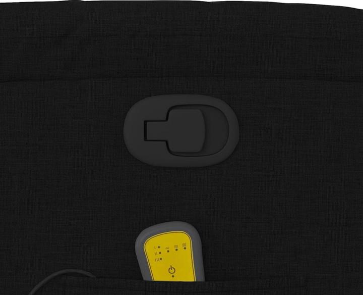 Produktbild VidaXL Massagesessel Schwarz Stoff,Farbe: Schwarz,Material: Stoff